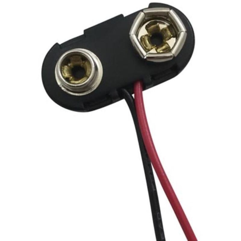 Kontakthalter Für 9V-Blockbatterie - Typ T, Aus ABS Kunststoff
