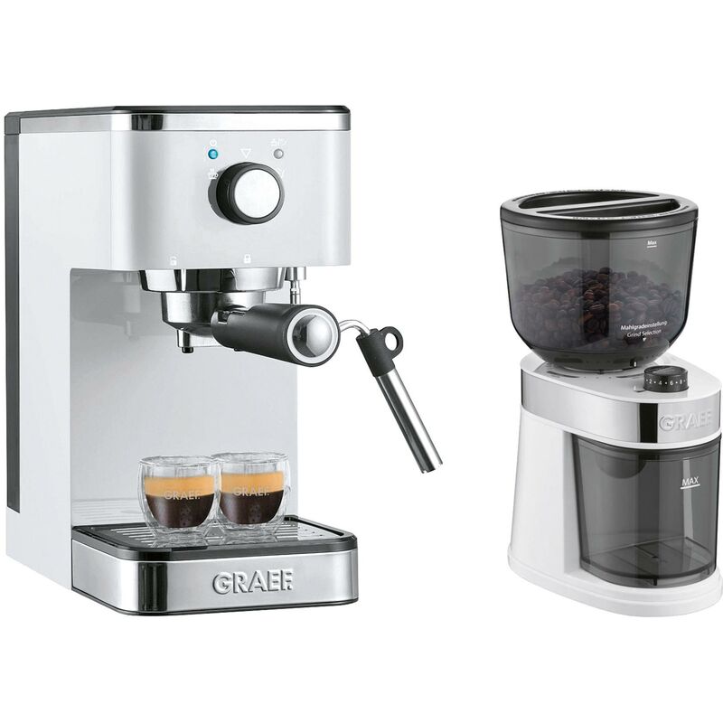 GRAEF Siebträger-Espressomaschine ES 401 salita mit Kaffeemühle CM 201