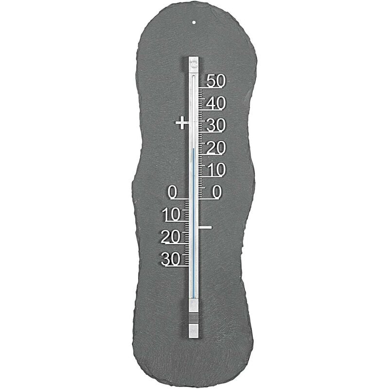 TFA Dostmann Thermometer Schieferplatte 19x60cm