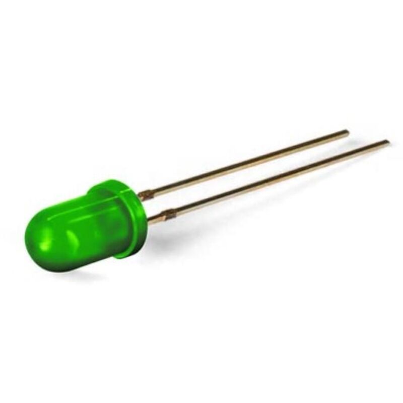 50x Grüne 5-mm-LEDs – Diffuses Licht, 20 MA, 3? Produktbild-Vorschau 2