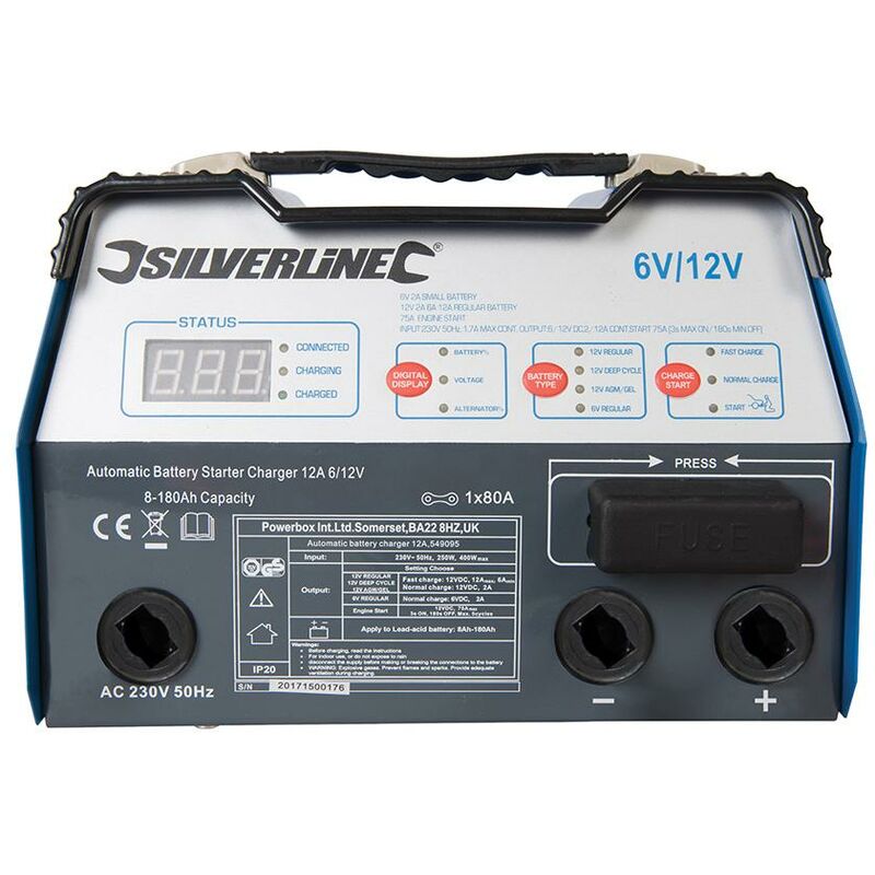 Silverline 12-Volt-Lithium-Powerbank und Starthilfegerät