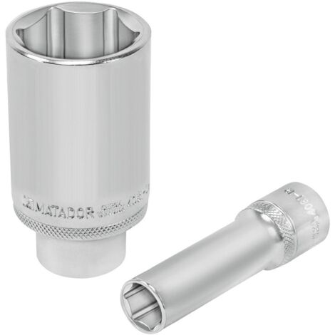 Kayser Steckschlüsseleinsatz 1/2 Zoll – SW 13 Mm, Länge 40 Mm, 6-kant, Aus Chrom-Vanadium-Stahl