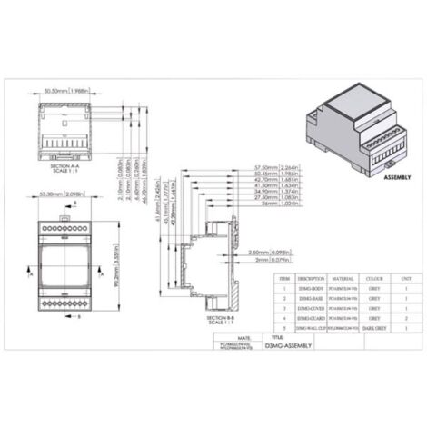 Velleman Stromzähler Einphasig – Hutschienenmontage, LCD-Anzeige, Max. 100 A, Für Energie-Monitoring