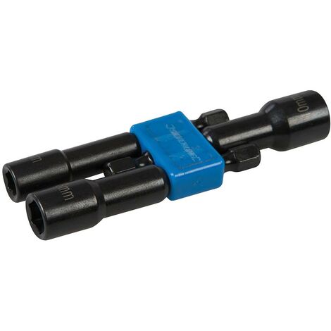Silverline Steckschlüssel-Set 3-tlg. – Magnetisch, 6/8/10 Mm, Für 1/4" Bohrmaschinen
