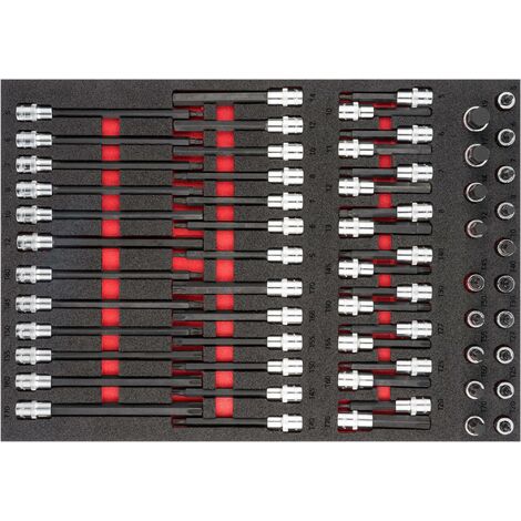 AERZETIX Schraubendreher-Bits Set – 5 X Innensechskant 8 Mm, Für 1/4 Zoll Aufnahme, Aus CrV-Stahl