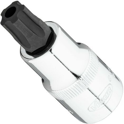PROXXON 23753 Torx-Einsatz TTX8 – 6,3 Mm (1/4) Antrieb Mit Stirnlochbohrung, Original Proxxon Qualität