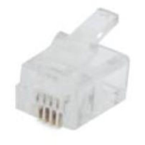 Modulaire stekker, Type: RJ11 (6p4c), Geschikt voor Modulaire stekker, Type: RJ11 (6p4c), Geschikt voor