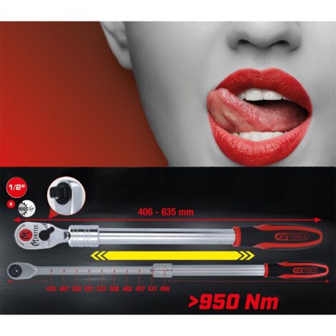 Projahn Teleskop-Umschaltknarre 1/2 Zoll – 6 Längen Von 305 Bis 445 Mm, Bis 600 Nm