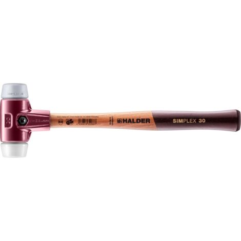 Halder 3013030 Simplex Maillet De TPE-Mid/TPE-Doux 30 Mm - Marteau Souple Multicolore