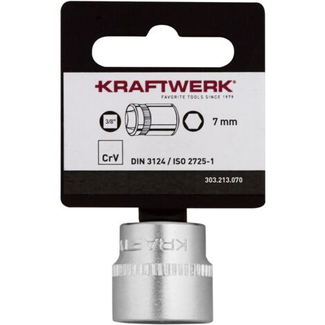 CAROLUS Steckschlüsseleinsatz Spline 7 Mm Für 3/8" Antrieb – Praktisch Für Hand- Und Maschineneinsatz