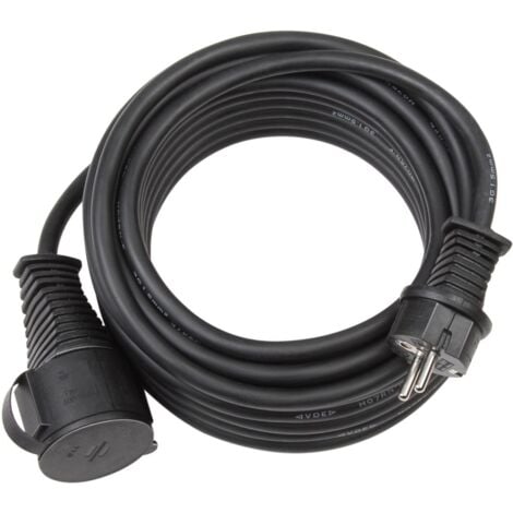 Baustellen-Verlängerungskabel IP44 10m H07RN-F 3G2,5 schwarz