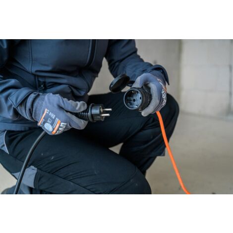 BREMAXX Verlängerungskabel IP44 10m AT-N05V3V3-F 3G1,5 orange