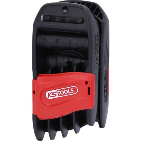 KS TOOLS 503.4745 Llave De Estrella Doble De Carraca Articulada 4 En 1 Gear Plus Conmutable 10x13 17x19 Mm