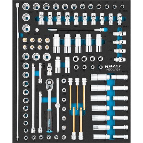 MIXPOWER Steckschlüssel-Set 14-teilig (6–19 Mm) – Flach, Mit Schiene, 3/8 Zoll Antrieb, CR-V Stahl