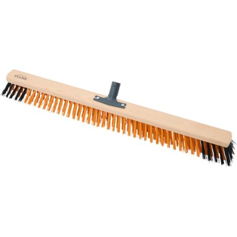 DEMA RoMi Mischhaarbesen 80cm - Praktischer Saalbesen Mit Metallhalter