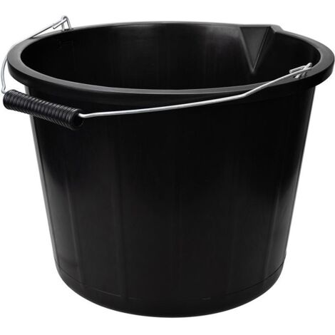 Robuster Robuster Baueimer schwarz, 15 l