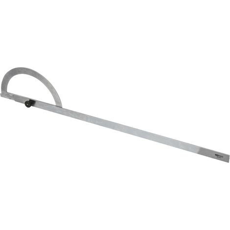 KS Tools Winkelgradmesser 300.0642 📐 Offener Bogen 200 Mm – Mit Feststellschraube, Mattierte Skala, Rostfreier Stahl – Für Präzise Winkelmessungen In Werkstatt & Montage