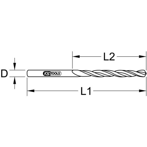 RUKO Spiralbohrer Metallbohrer Kurz DIN 1897 Typ N HSSE-Co5 2,0-13mm