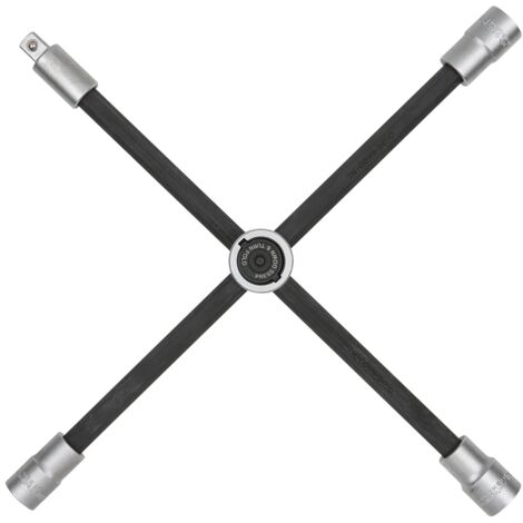 EPAuto Teleskop-Radschlüssel – Mit 4 Stecknüssen (17,19,21,22 Mm), CR-V Stahl