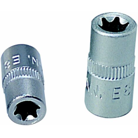 KS TOOLS Torx-E Stecknuss, 3/8, Lang, Größe E11 – Für Maschinenbetätigung