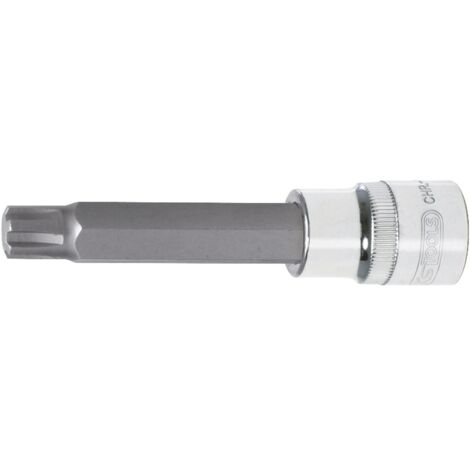 KS Tools 1/2 CHROMEplus Bit-Stecknuss RIBE,lang, M6