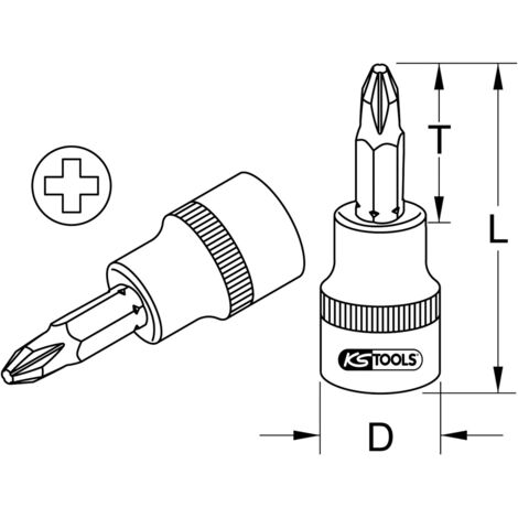 3/8" Sechskant-Stecknuss 23 Mm – Chrom Vanadium, Hochglanz Verchromt, Mit FlankTraction-Profil