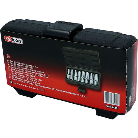 1/4 Zoll Torx-E Stecknuss E12 – Hochglanzverchromt, Chrom-Vanadium