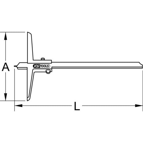 longziming 4 Stück Profiltiefenmesser, Profiltiefenmessbereich 0-20 mm,  Einstellbares Werkzeug für die Tiefe des Motorradraums (Orange)