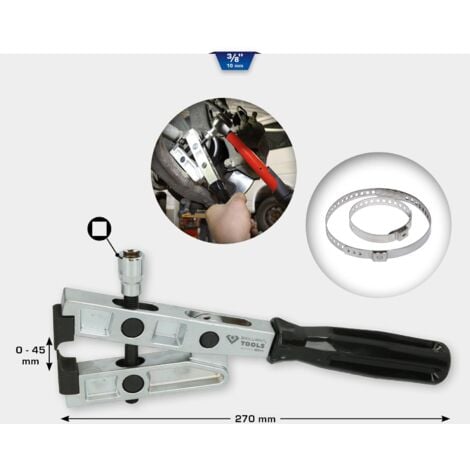 Hazet 4590-3 Abklemmzange - Für Schläuche Bis 60mm Durchmesser