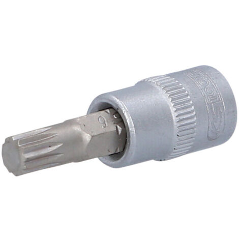 KS Tools Bit-Stecknuss XZN M6 – 1/2 Zoll Antrieb, Chrom-Vanadium, Für Innensechskant-Schrauben
