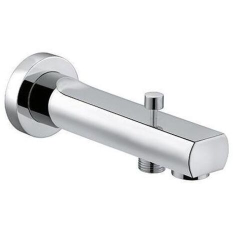 Wanneneinlauf Eckig Mit Wasserfall-Funktion – Aus Messing, Verchromt, 1/2 Zoll Gewinde, Für Badewannen