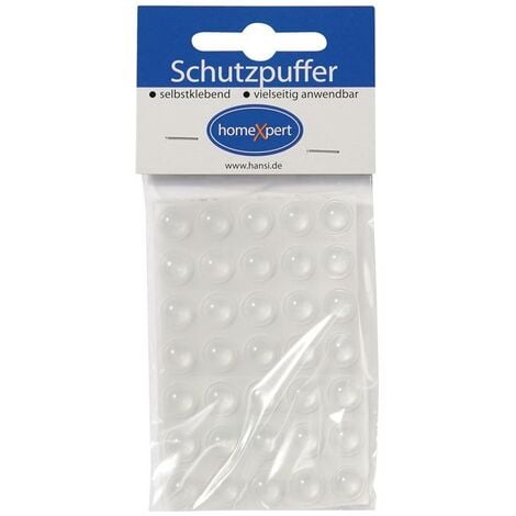HANSI-Siebert Schutzpuffer Clear 20,5 mm Kunststoff transparent Quadrat selbs... 