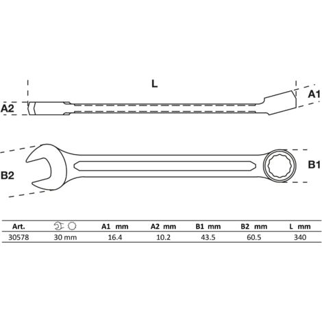 FACOM 1/2" Impact Steckschlüssel - 6Kant, SW 30 Mm, Kurz, Für Schlagschrauber - Robustes Profi-Werkzeug