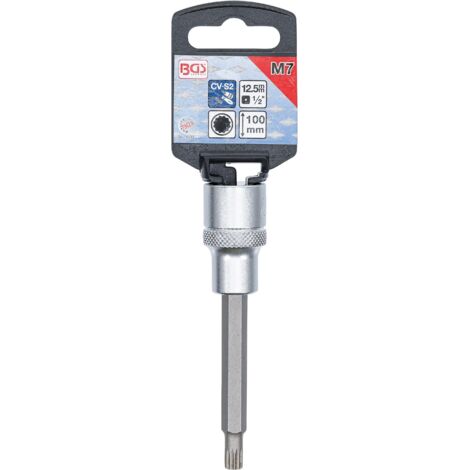 BRILLIANT TOOLS BT022942 1/2 Inch Multi-Tooth Bit Socket, 100 Mm Long, M8 [Powered By KS TOOLS - View #10