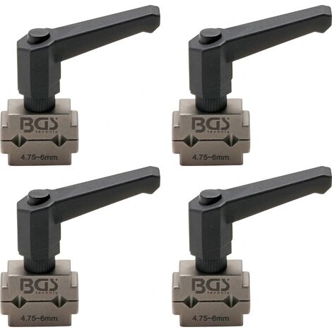 BGS technic Bremsleitungsklemmen-Satz 4,75 mm (3/16) 4-tlg.
