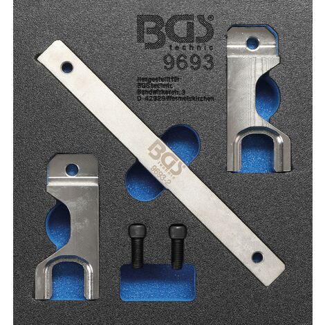 BGS technic Werkstattwageneinlage 1/6:  Ausgleichswellen-Einstellwerkzeug-Satz für Mercedes-Benz OM651