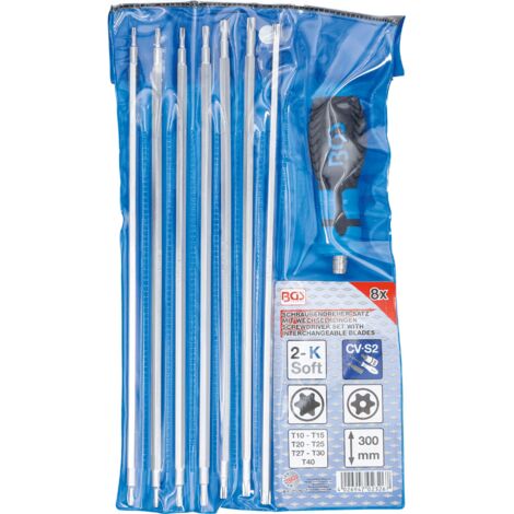 BGS 5184-TB30 Bit-Einsatz 300 Mm – 1/2" Antrieb, T30 Torx Mit Bohrung, Chrom-Vanadium-Stahl