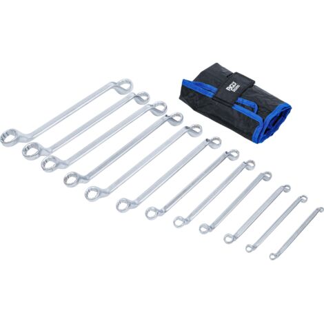 KS Tools 517.0250 CLASSIC Doppel-Ringschlüssel-Satz, 12-tlg. Gekröpft, 6-32mm