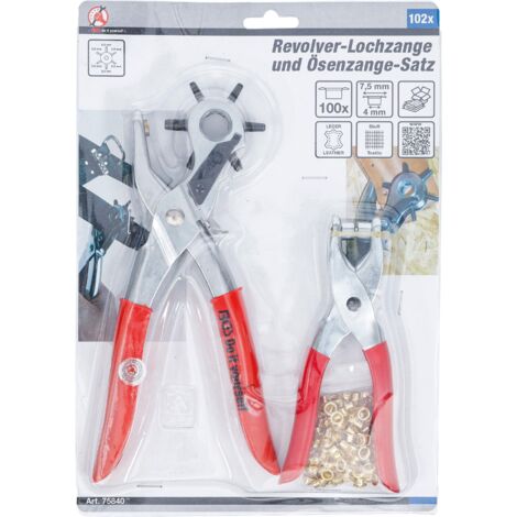 Pince à Trous Revolver Kraftmann 102 Pièces - Kit Complet Pour Perçage, Neuf Sous étui