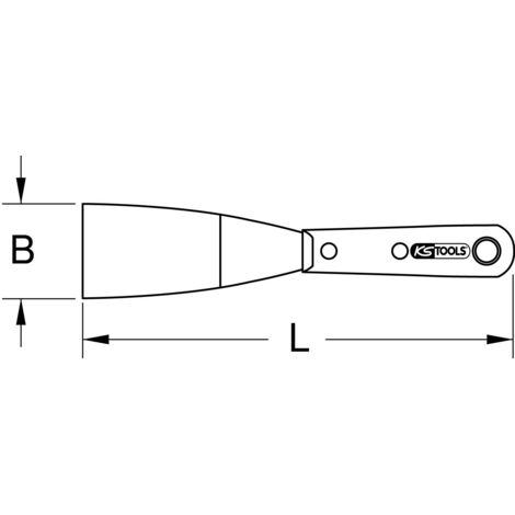 TrendLine Spachtel mit Holzheft Breite 3 cm 
