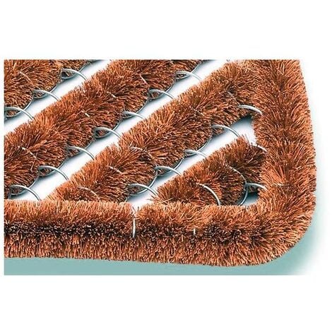 Fußmatte Kokosbürsten natur Kokos/Stahl L390xB590xS30mm