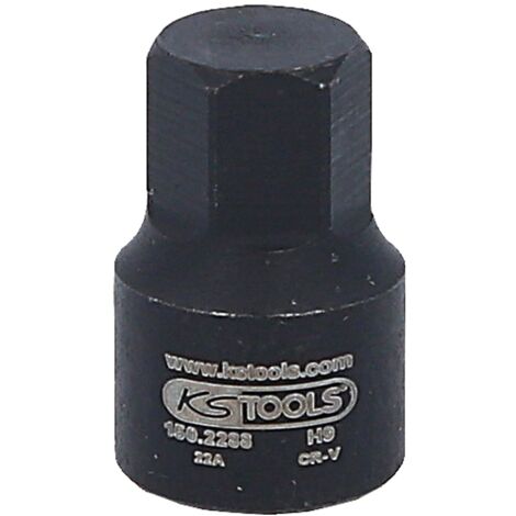 3/8 Kraft-Bit Stecknuss Für Innensechskant – Kurz, 6 Mm – Chrom-Molybdän, Für Maschinenbetätigung