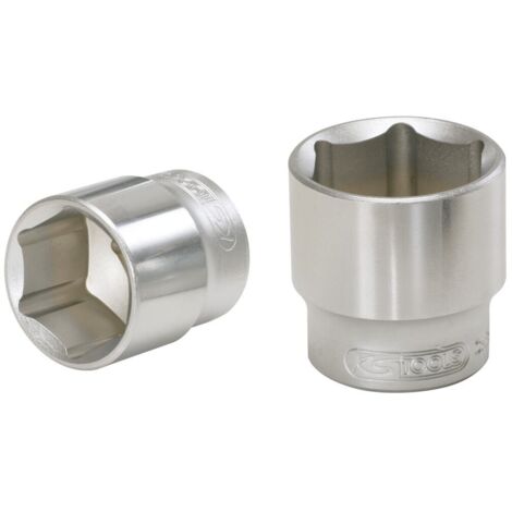 KS Tools Sechskant-Stecknuss 46mm - Kurze Ausführung Chrom Vanadium
