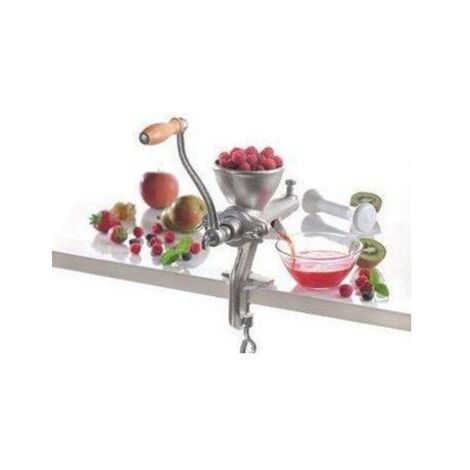 Pressa Per Frutta E Bacche In Ghisa Stagnata - Con Vite A Pressare, Per Succhi, Puree, Marmellate, Ideale Per Uva, Mele, Frutti Di Bosco