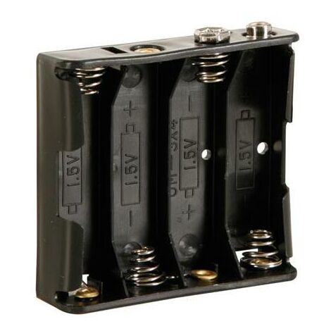 Batteriehalter für 3 Stück Mignon AA LR6 Batterien 4,5 Volt mit Kabel und  Stecker, Batteriehalter, Batterien