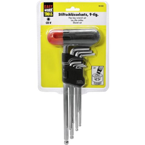 CARTEC Sechskantschlüssel Set – 9-teilig, 1–10 Mm, Aus Chrom-Vanadiumstahl Für Werkstatt & Haushalt