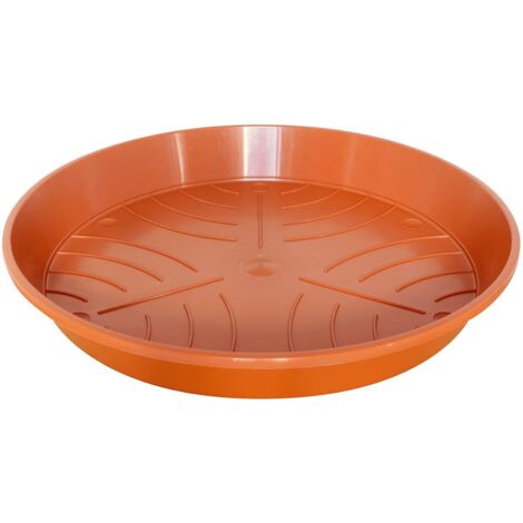 Sottovaso Termico In Plastica Geli, Rotondo, Colore Terracotta, Diametro 52 Cm, In Polipropilene - 5