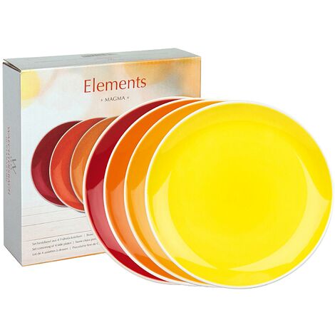 Wächtersbach Frühstücksteller Elements Magma BC Ø19cm 4er Satz