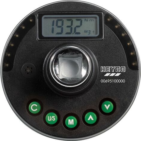 HEYCO 00695101000 Digitaler Drehmomentadapter 200 und für 40 Nm - Drehmomentadapter Drehwinkelmeßgerät
