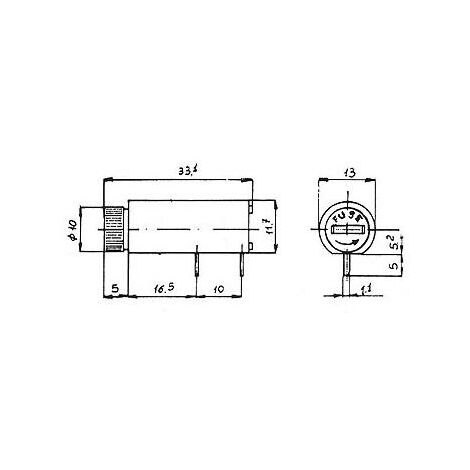 4x Sicherungshalter Für Leiterplatten-Montage – Für 20 Mm Sicherungen, 250V, Aus Kunststoff
